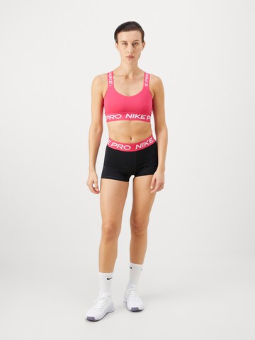 NIKE Bustier Športni nederček | roza barva