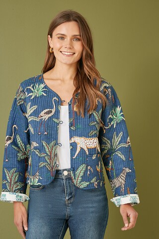 Yumi Jacke in Blau: Vorderseite