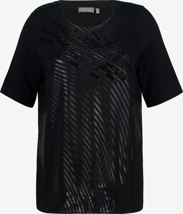 T-shirt Ulla Popken en noir : devant