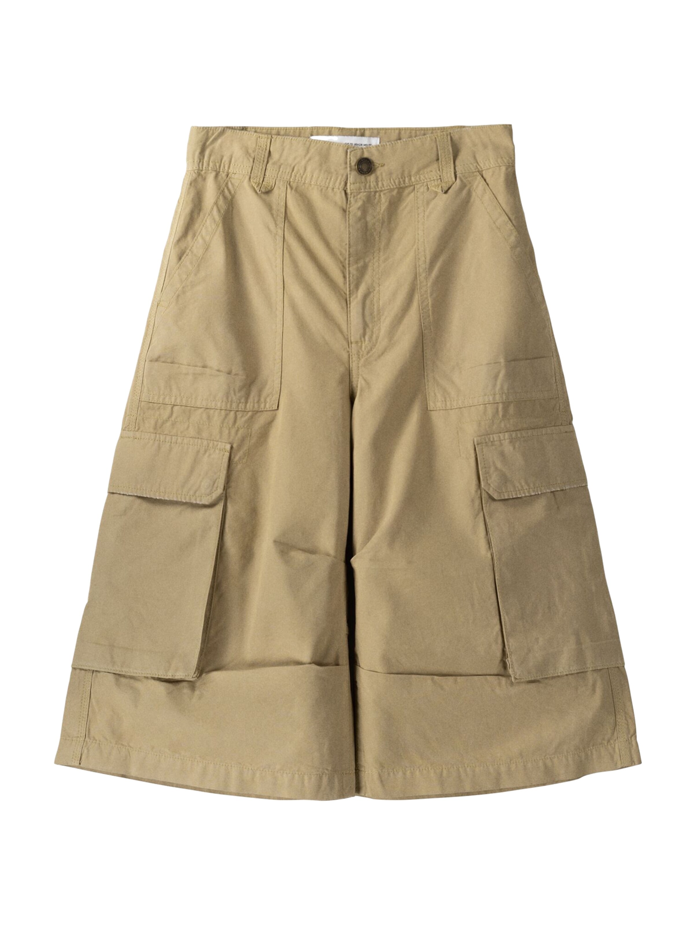 Bershka Bő szár Cargo nadrágok - barna: elől