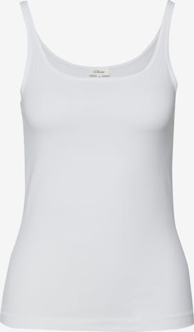 T-shirt s.Oliver en blanc : devant
