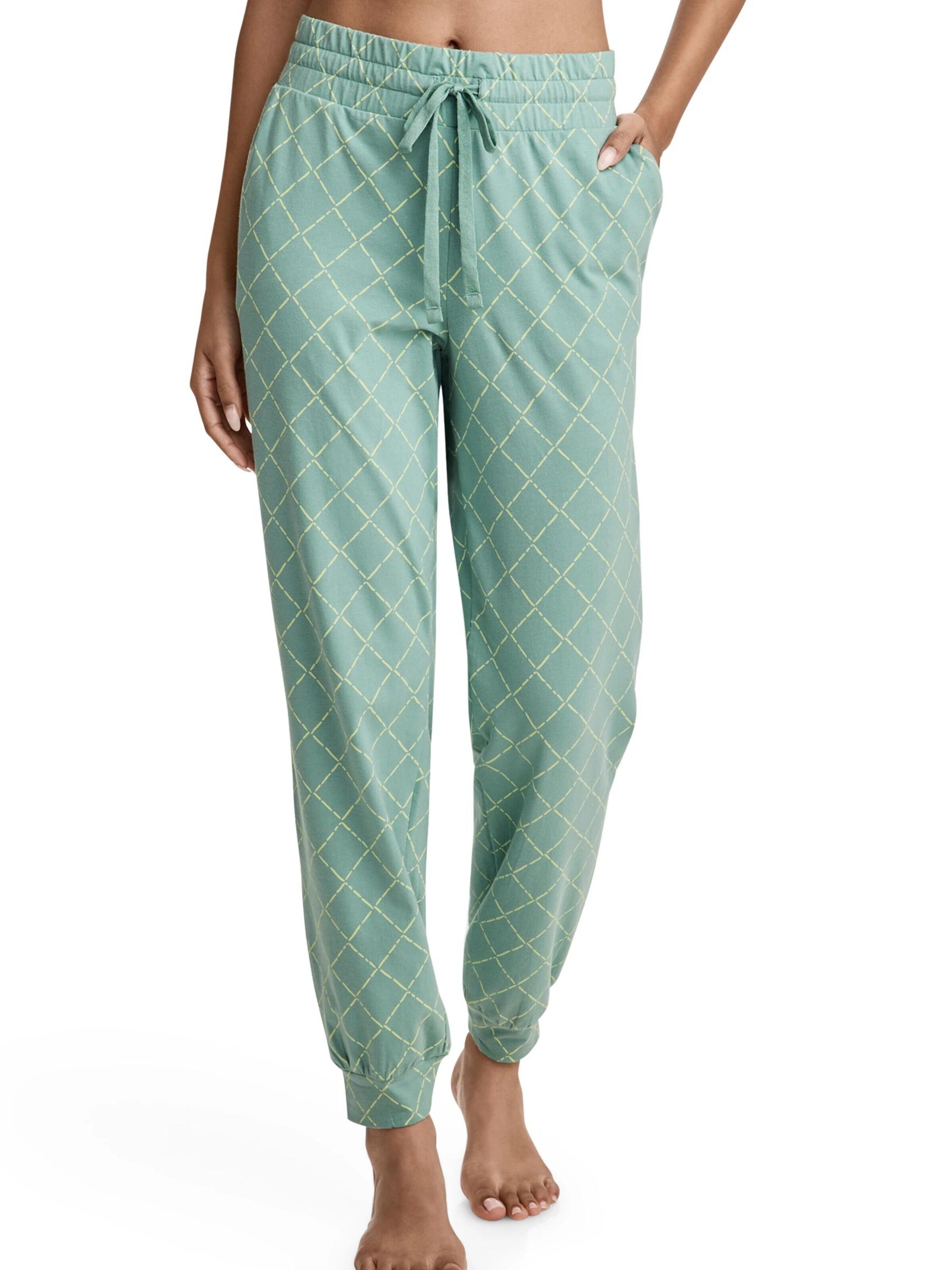 JOCKEY Pajama Pants 'Cotton Stretch Jogger' in Green: front
