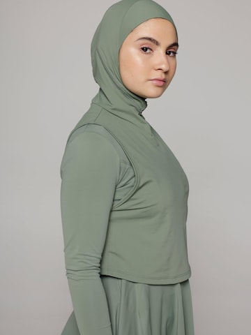 SIYA Swimwear T-Shirt Badeanzug 'Hijab'‌‌‌‌‌‌‌‌‌‌ in Grün
