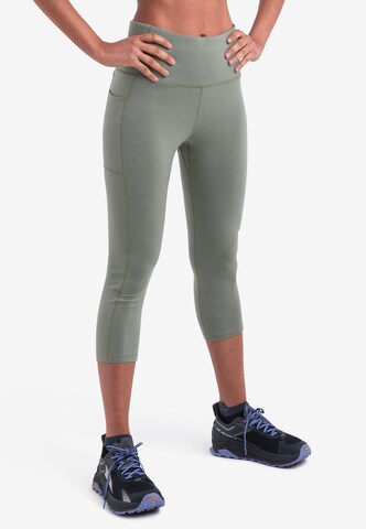 Skinny Pantaloni sport 'Fastray II' de la ICEBREAKER pe verde: față