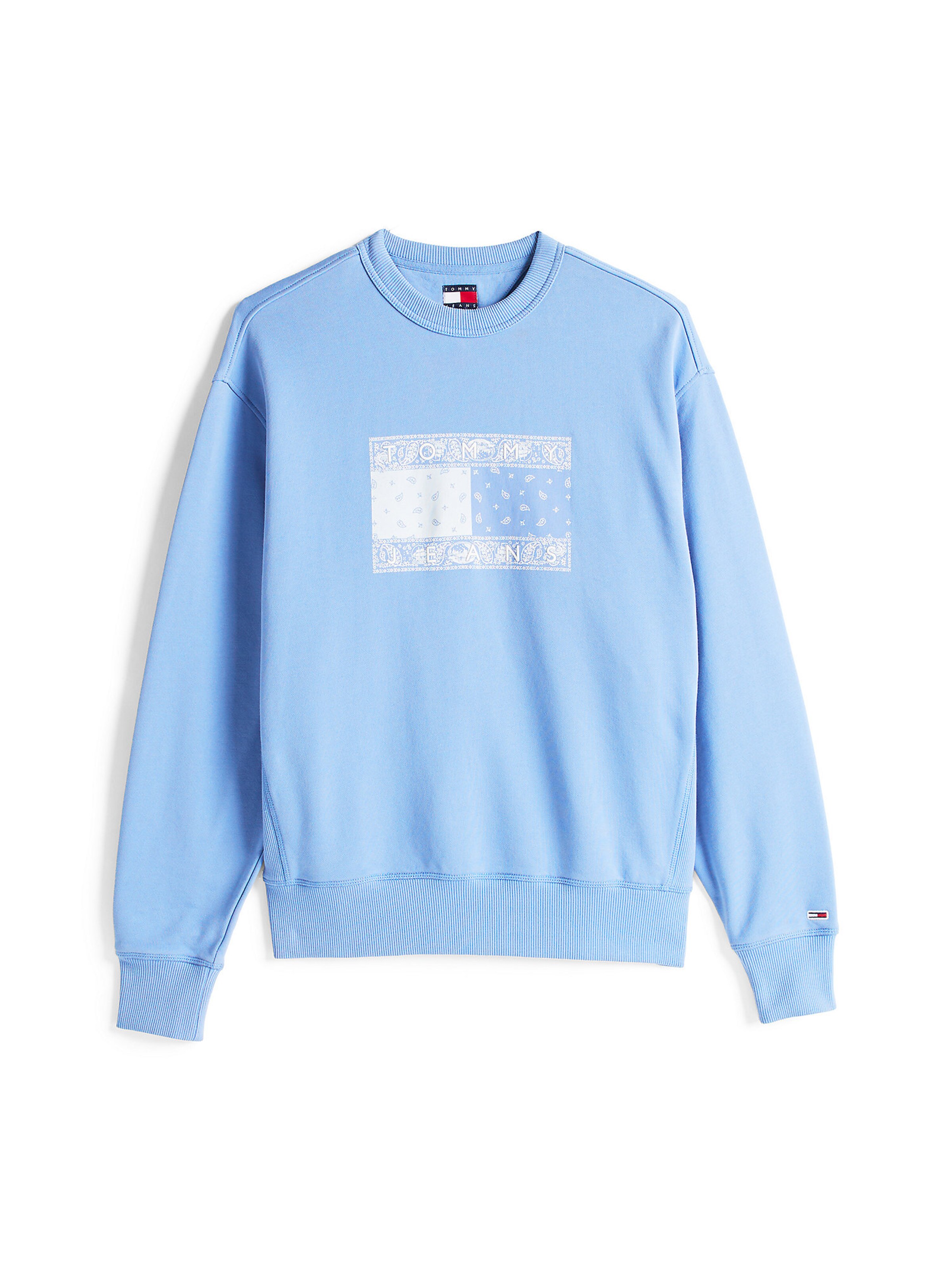 Tommy Jeans Sweatshirt in Blue: front