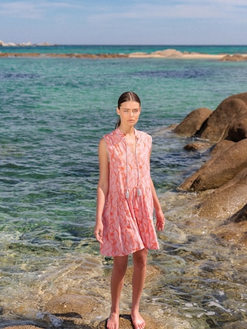 Pink LabelLjetna haljina 'BEACHWEAR ORANGE WAVES' - narančasta boja