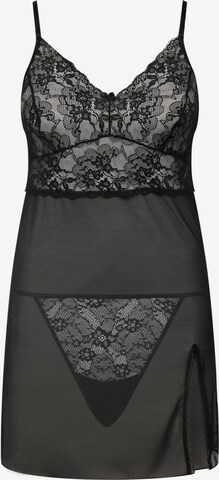 Ulla Popken Negligee in Black: front