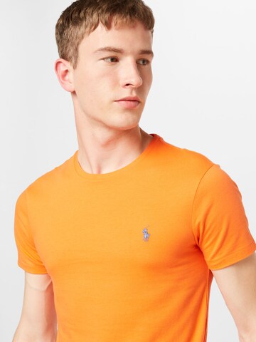 Tricou de la Polo Ralph Lauren pe portocaliu