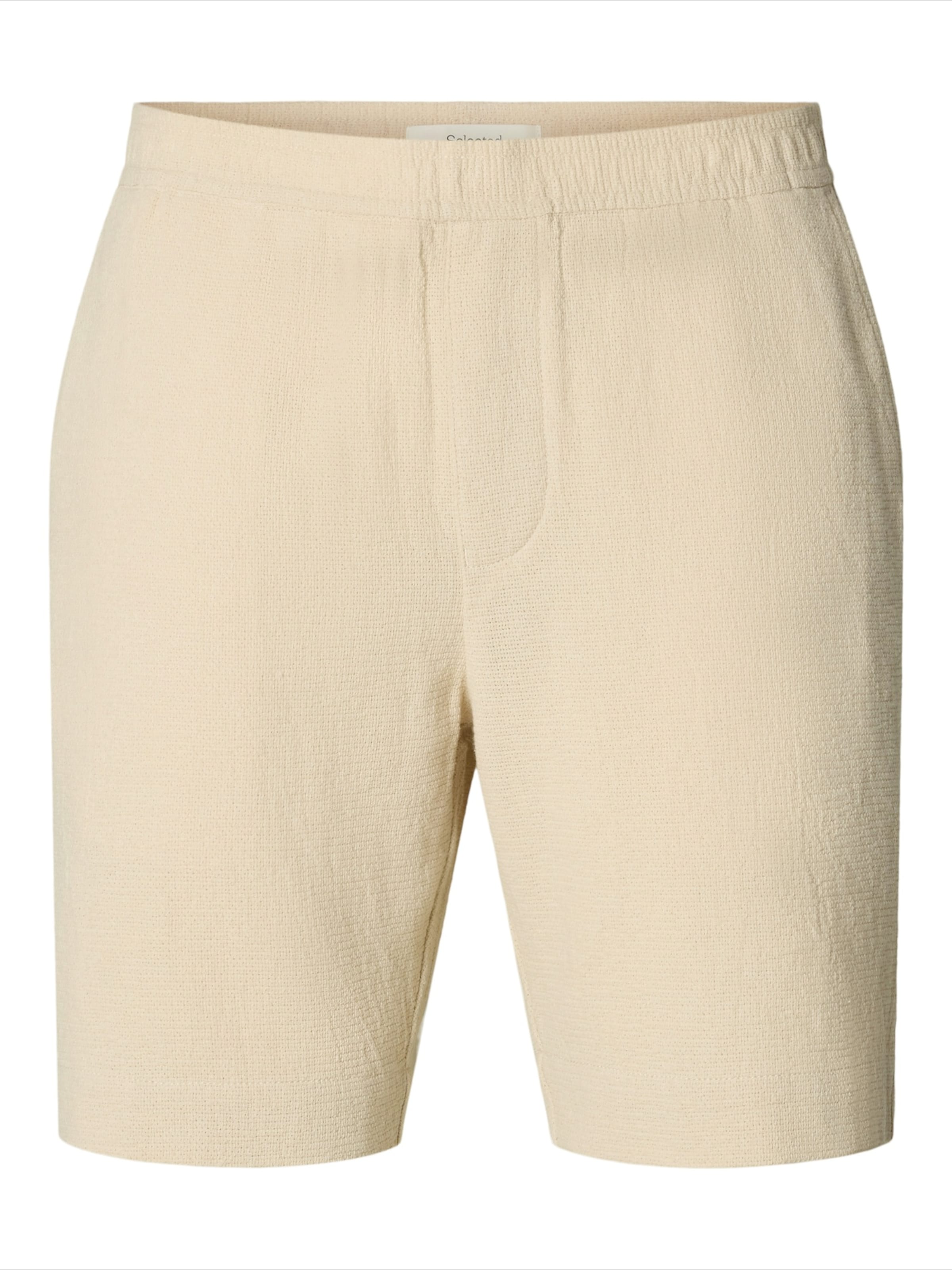 SELECTED Byxa 'SLHCAL' i beige: framsida