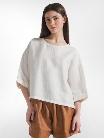 DEHA Blouse 'SHINY' in Wit: voorkant