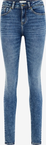 Skinny Jeans de la WE Fashion pe albastru: față