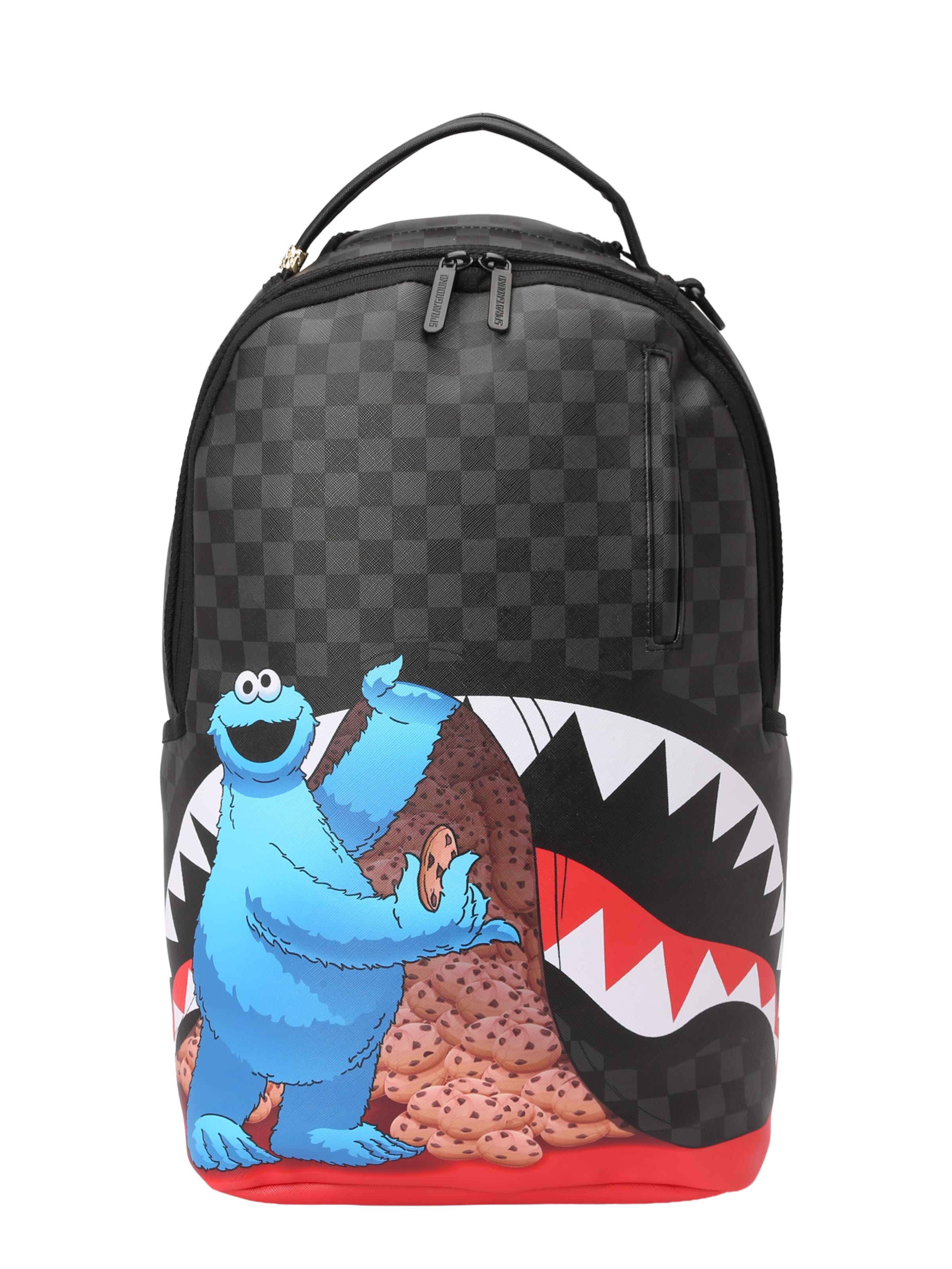 Sprayground - Mochila 'SESAME STREET COOKIE MONSTER SNEAKING' em mistura de cores: frente