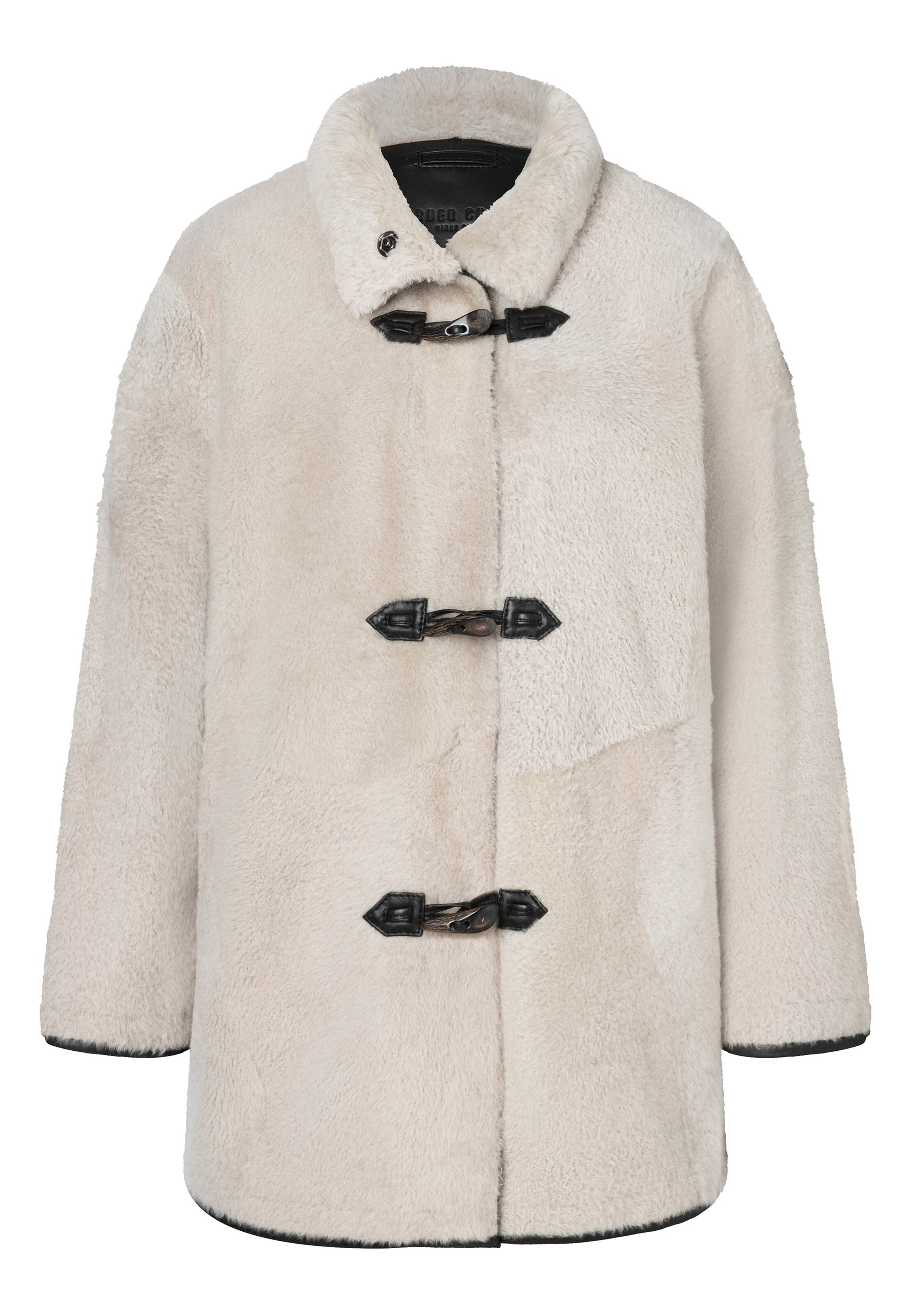 Werner Christ Lammfelljacke 'Marylin' in Grau: Vorderseite