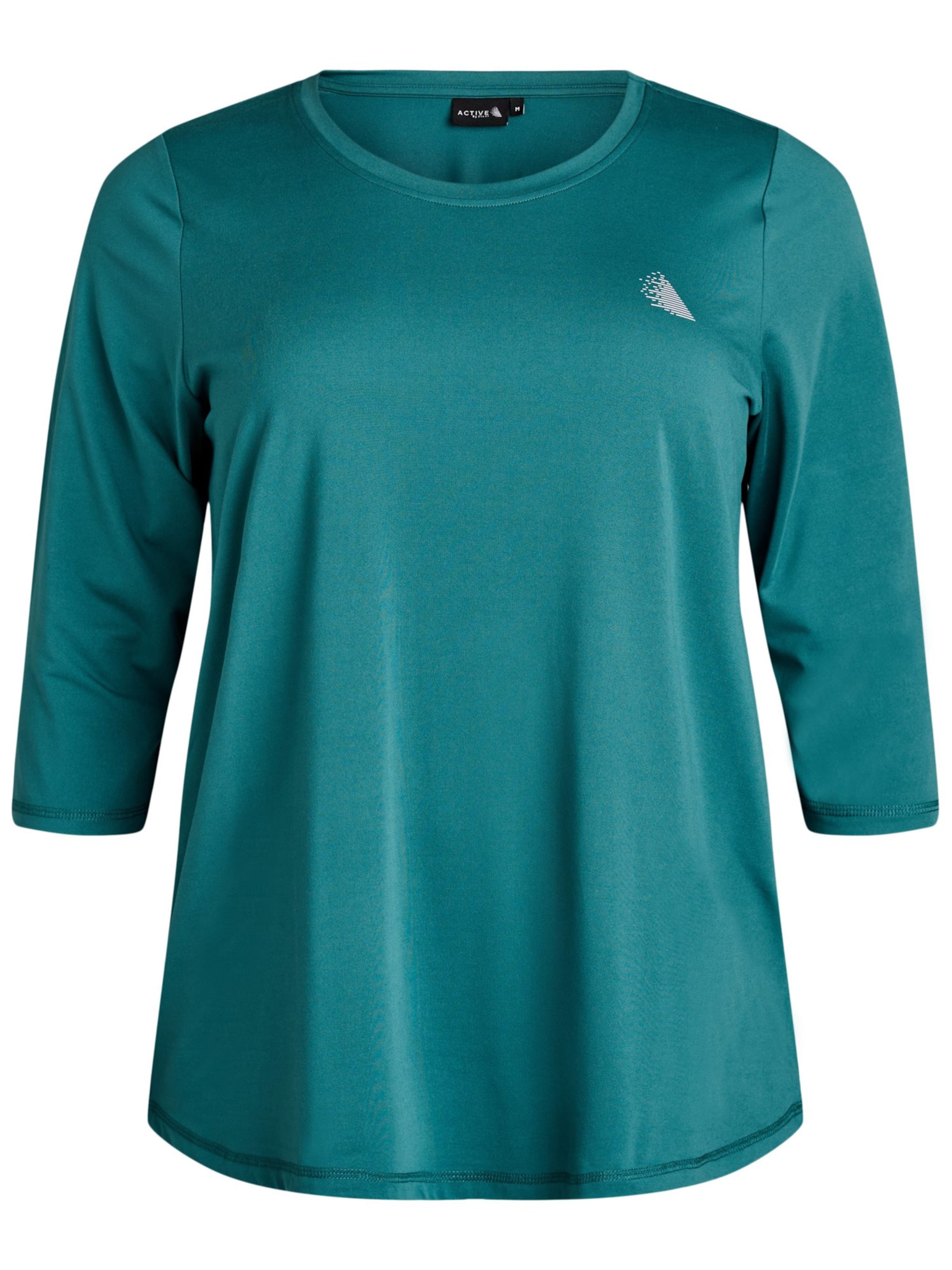 Active by Zizzi Shirt in Blauw: voorkant