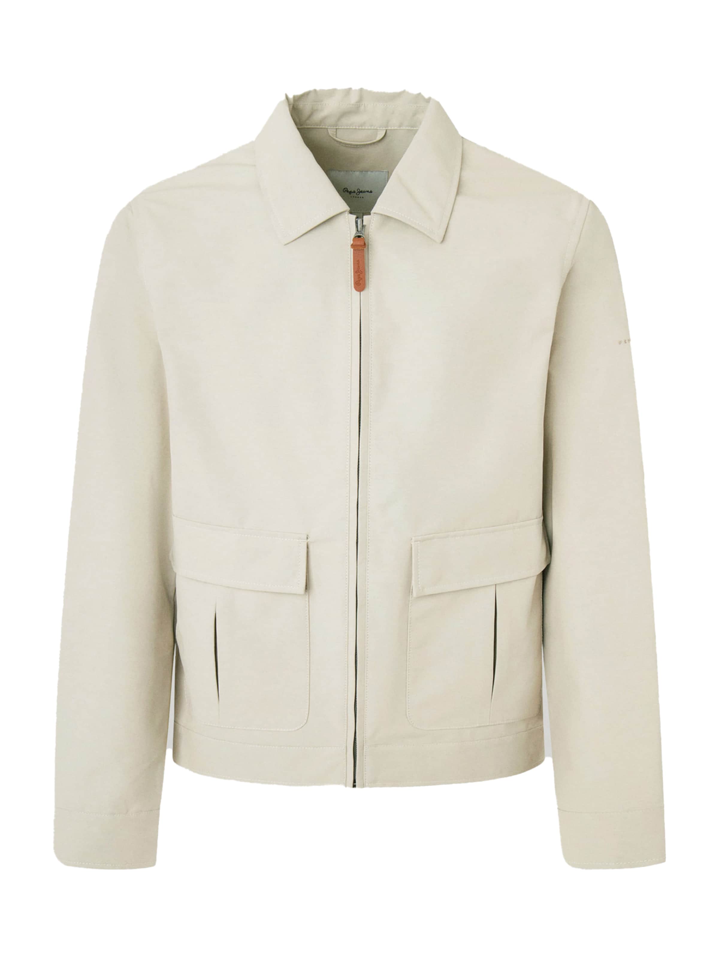 Pepe Jeans Φθινοπωρινό και ανοιξιάτικο μπουφάν 'VALMO' σε μπεζ: μπροστά