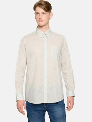 Signal Regular fit Overhemd 'Paludan' in Beige: voorkant