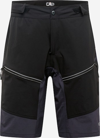 Regular Pantaloni sport de la CMP pe negru: față