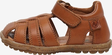 NATURINO Open schoenen 'SEE' in Bruin: voorkant