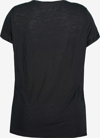 Ulla Popken T-Shirt in Schwarz
