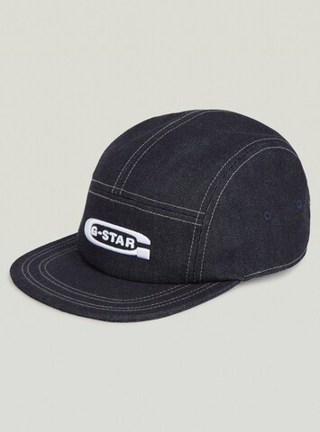 Casquette 'Flat Brim 5 Panel' G-STAR en bleu : devant