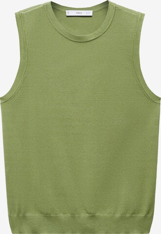 Tops en tricot 'GALES' MANGO en vert : devant