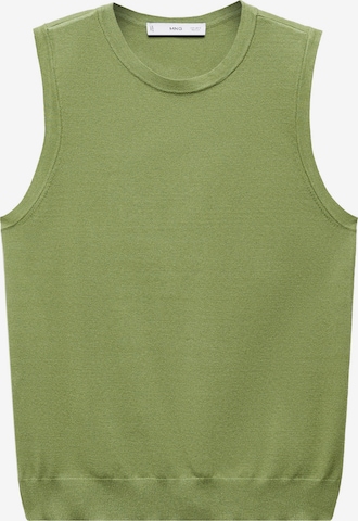 MANGO Knitted Top 'GALES' in Green: front