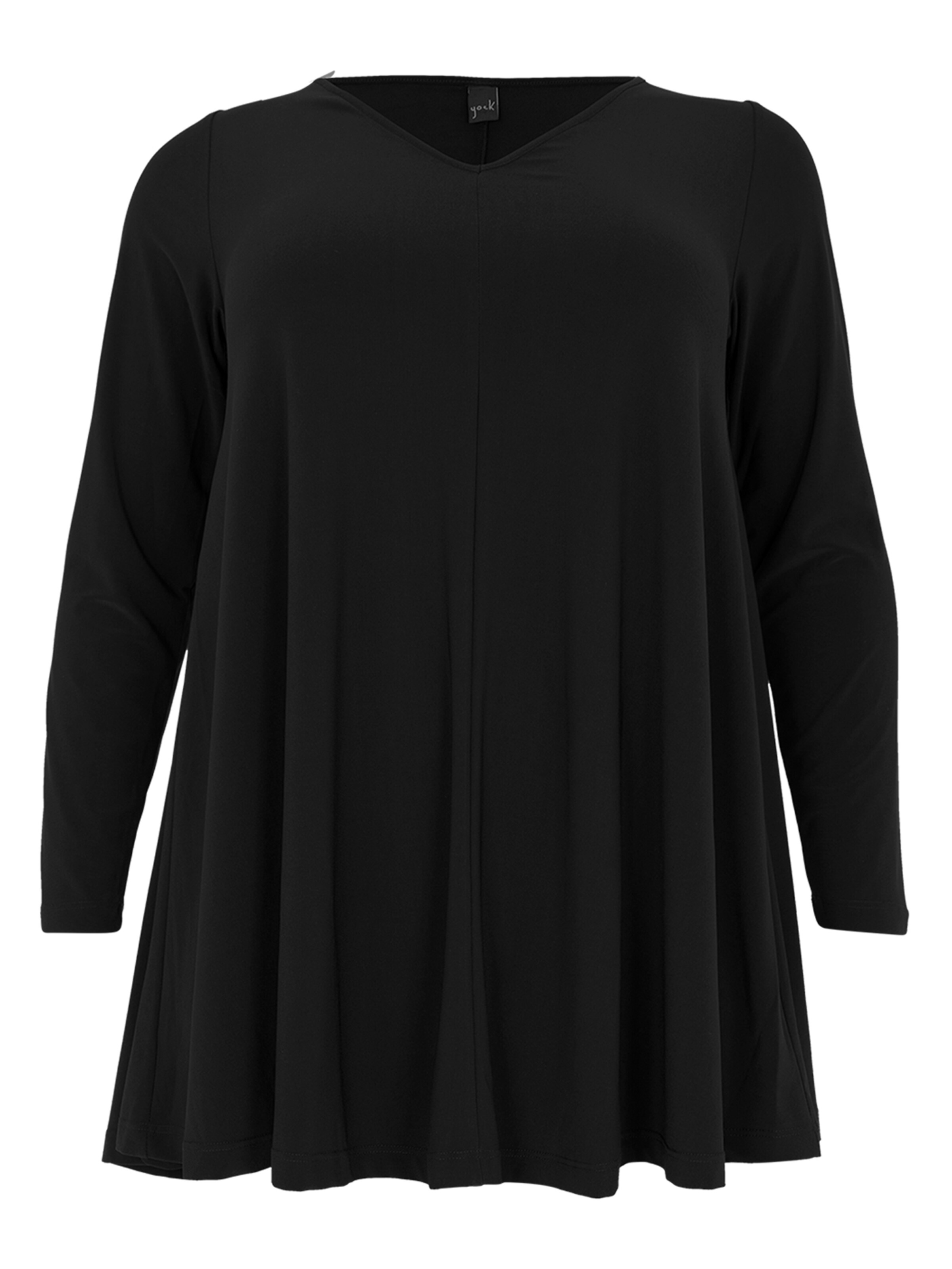 YOEK Tuniek in Zwart: voorkant