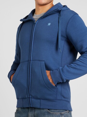 G-STAR Sweatvest 'Premium Core' in Blauw