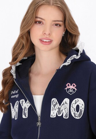 MYMO - Sudadera con cremallera en azul