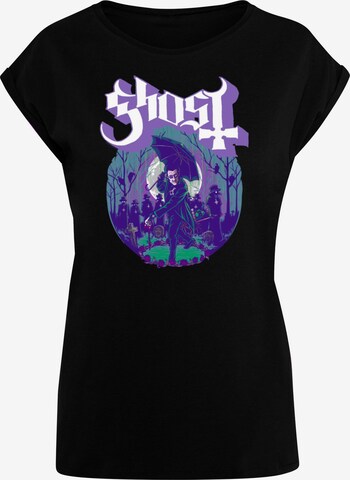 Merchcode Shirt 'Ghost - Pastel Ashes' in Zwart: voorkant