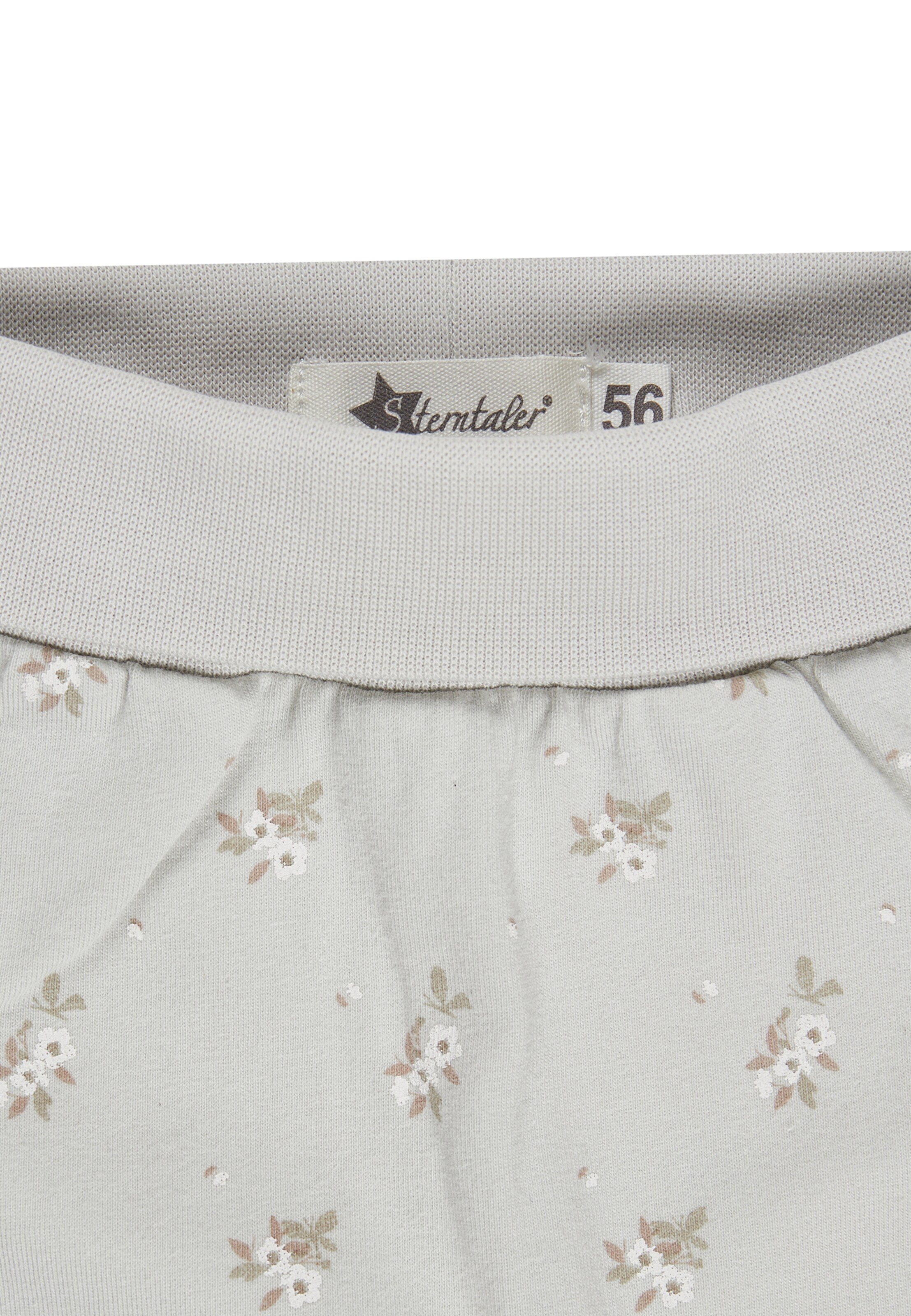 STERNTALER Regular Pants 'Blumen' in Grey