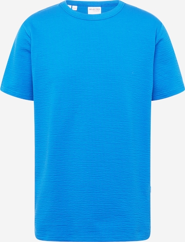 SELECTED HOMME T-shirt 'SANDER' i blå: framsida