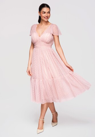 Ombre Abendkleid in Beige