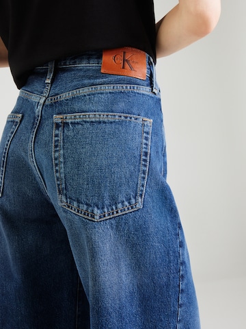 mėlyna Calvin Klein Jeans Plačios klešnės Džinsai