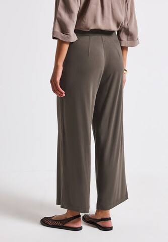 STREET ONE Wide Leg Hose in Grün