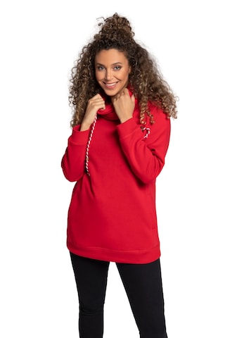 Ulla Popken Sweatshirt in Rot: Vorderseite
