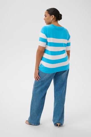 KAFFE CURVE Strickpullover 'KClizzy' in Blau