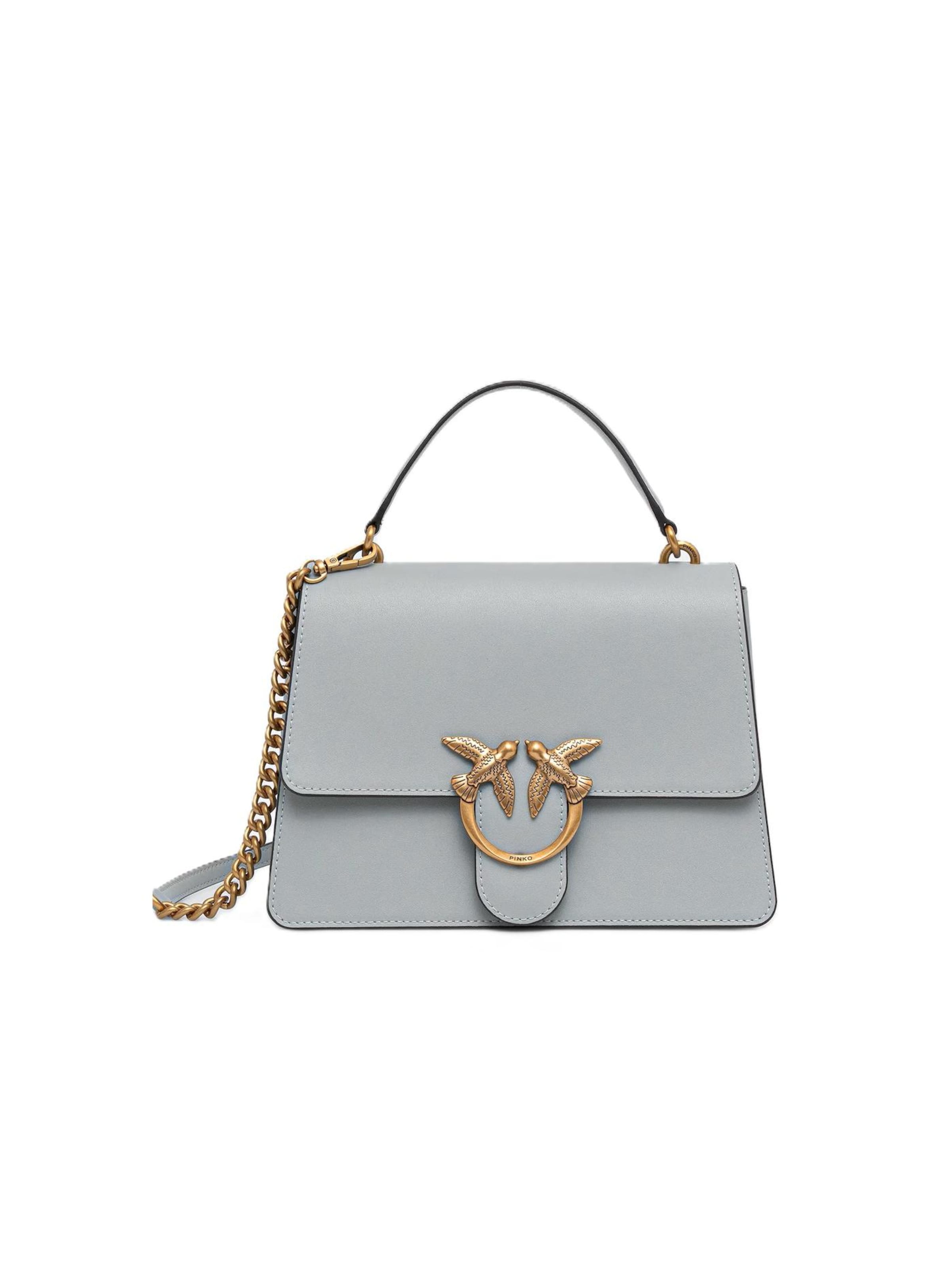 Borsa a spalla '100066 A0F1' di PINKO in grigio: frontale