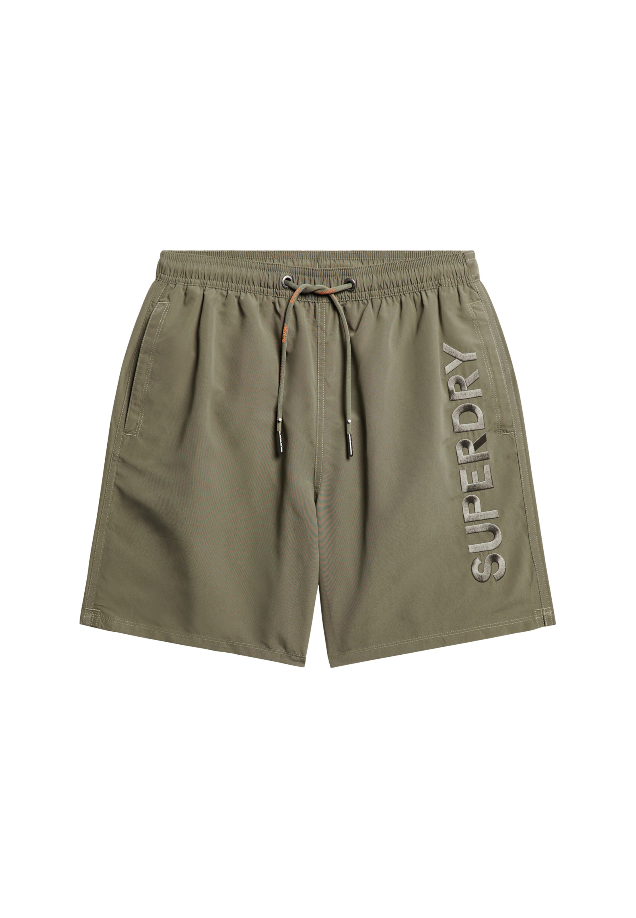 Shorts de bain Superdry en vert : devant