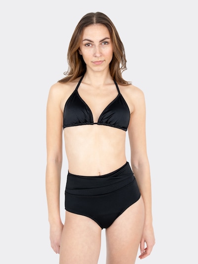 MYLILY Bikini Bottoms 'Perioden Bikini Hose High Waist Twist | Schwarz' in XXS in Black, Item view