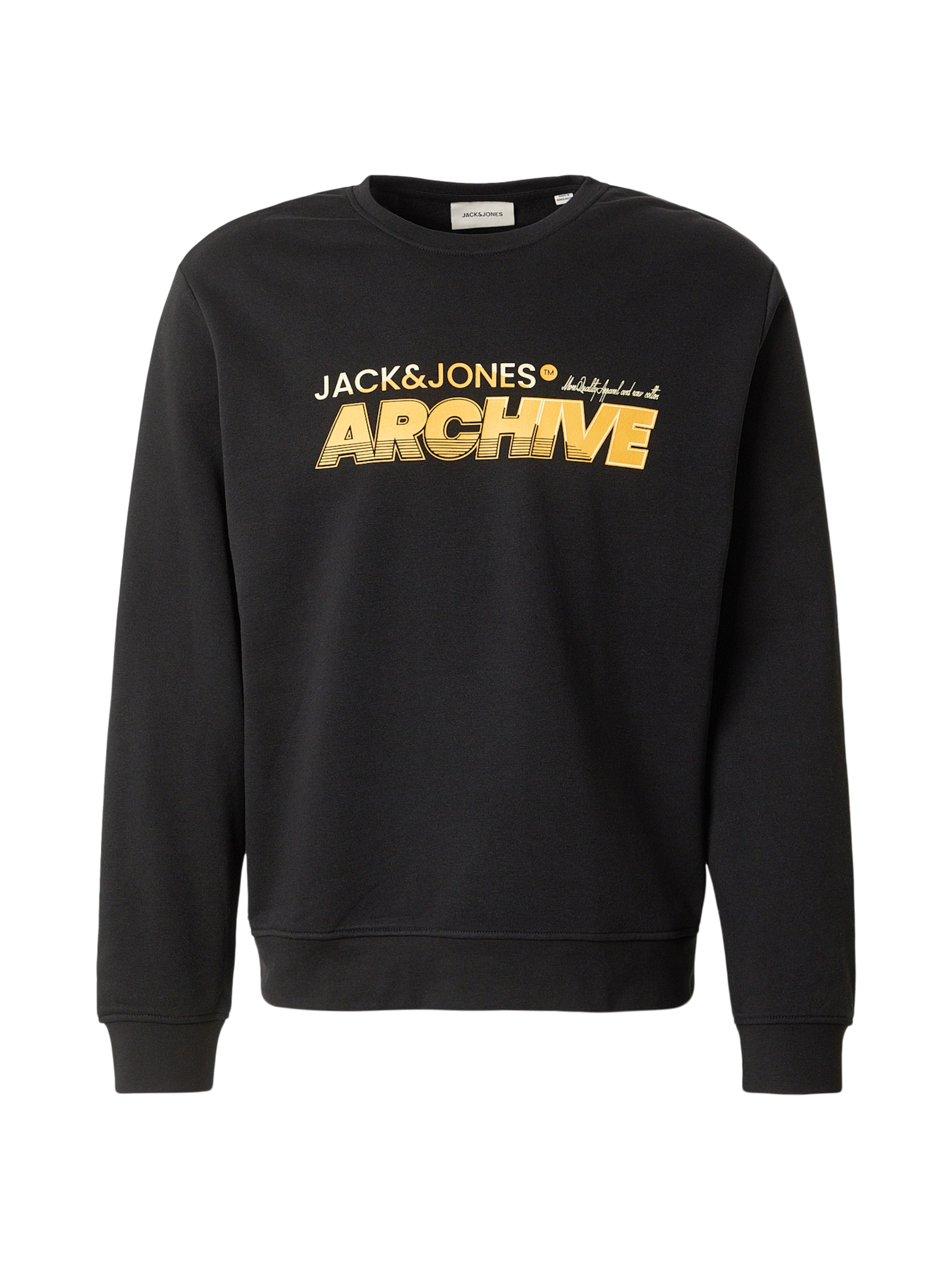 JACK & JONES Sudadera 'JJBRAT' en naranja / negro, Vista del producto
