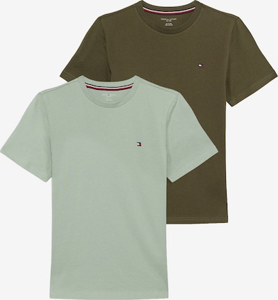 Marškinėliai iš Tommy Hilfiger Underwear, spalva – ruda / šviesiai žalia, Prekių apžvalga