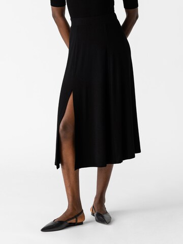 Les Lunes Rok 'Sienna' in Zwart: voorkant