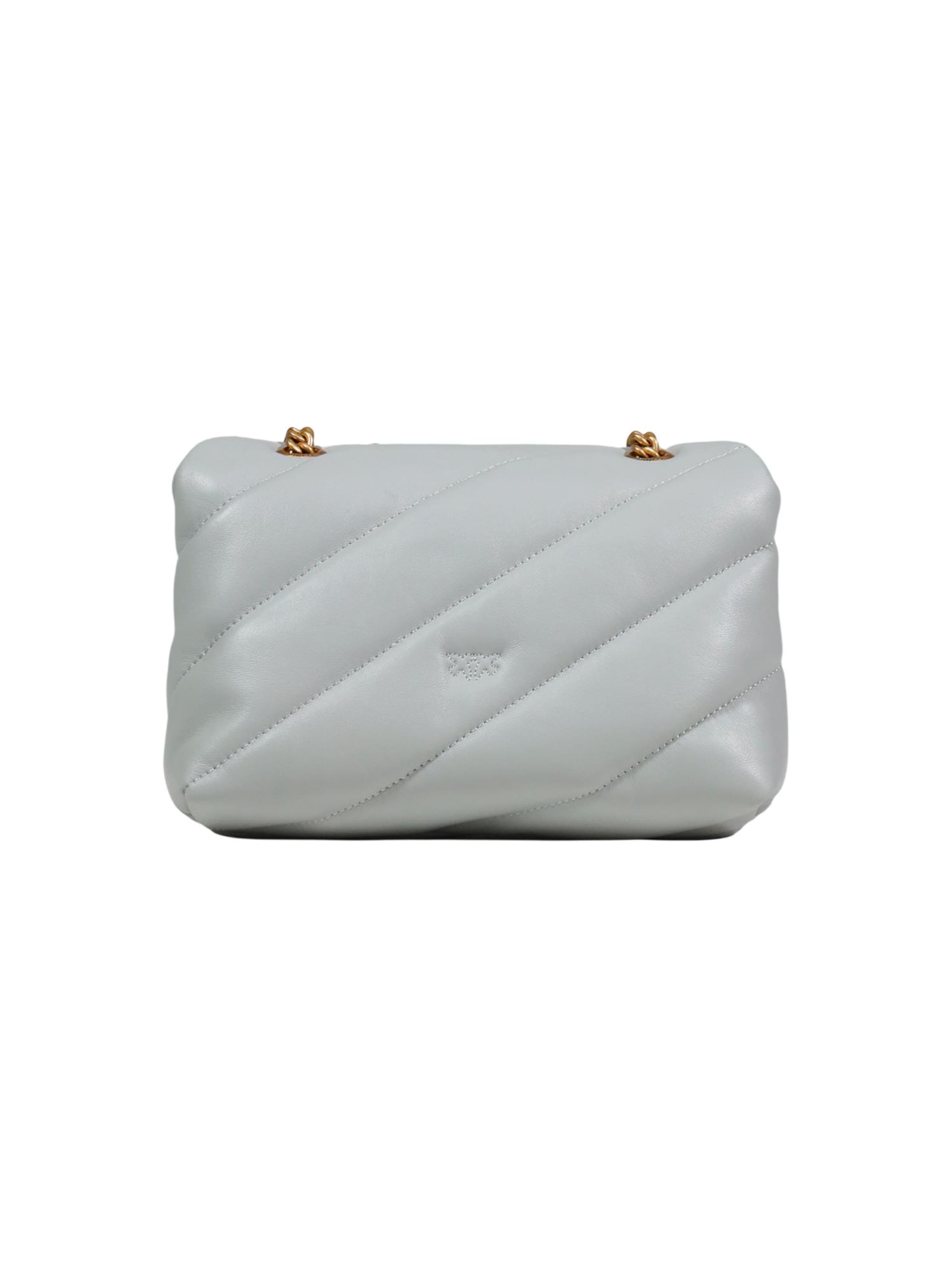 PINKO - Bolso de hombro 'LOVE PUFF MINI CL SHEEP NAPPA 100039 A0F2' en gris