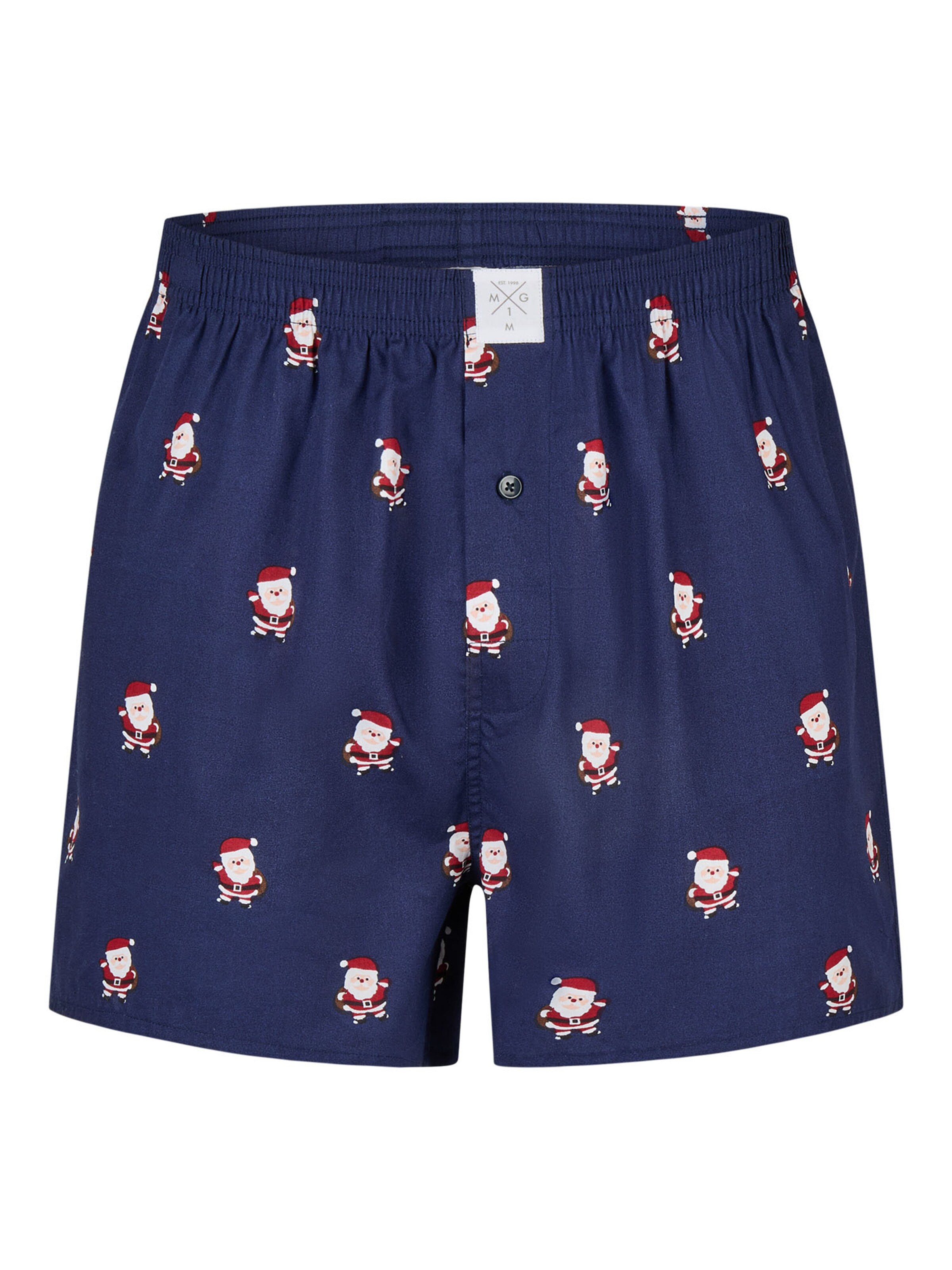 MG-1 Boxershorts 'Christmas' in Blau