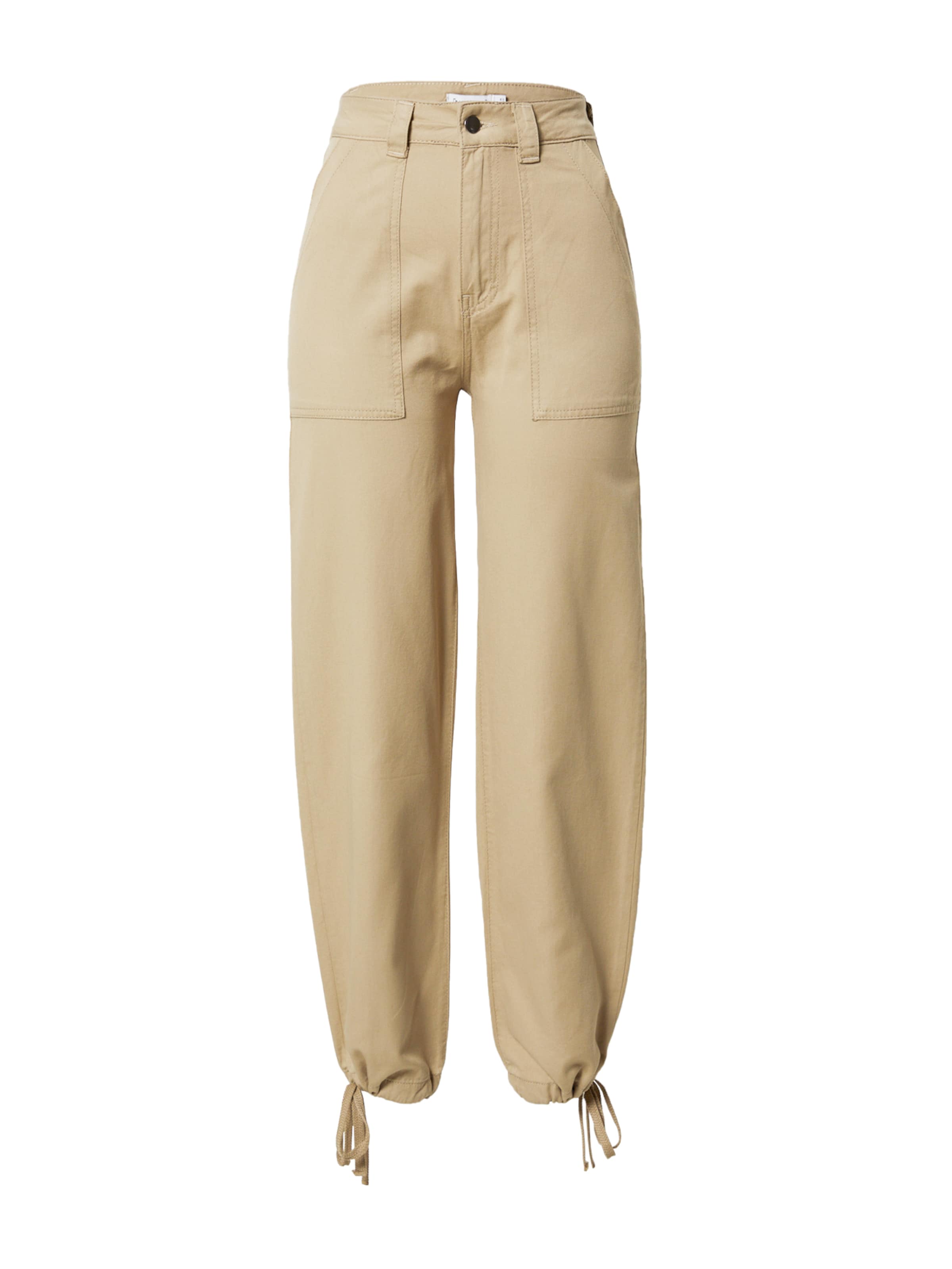 Warehouse Trousers in Beige: front