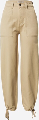 Pantalon Warehouse en beige : devant