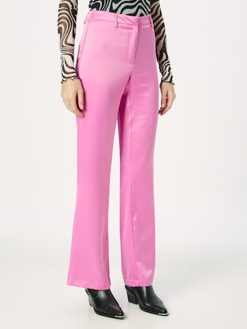 PIECES Boot cut Pants 'MASJA' in Pink: front