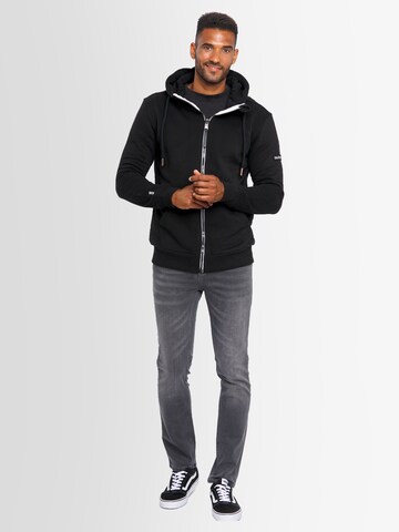 Alessandro Salvarini Zip-Up Hoodie in Black