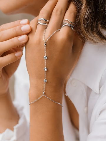 hiBALI Bracelet 'Sparkle Hand Chain' in Silver